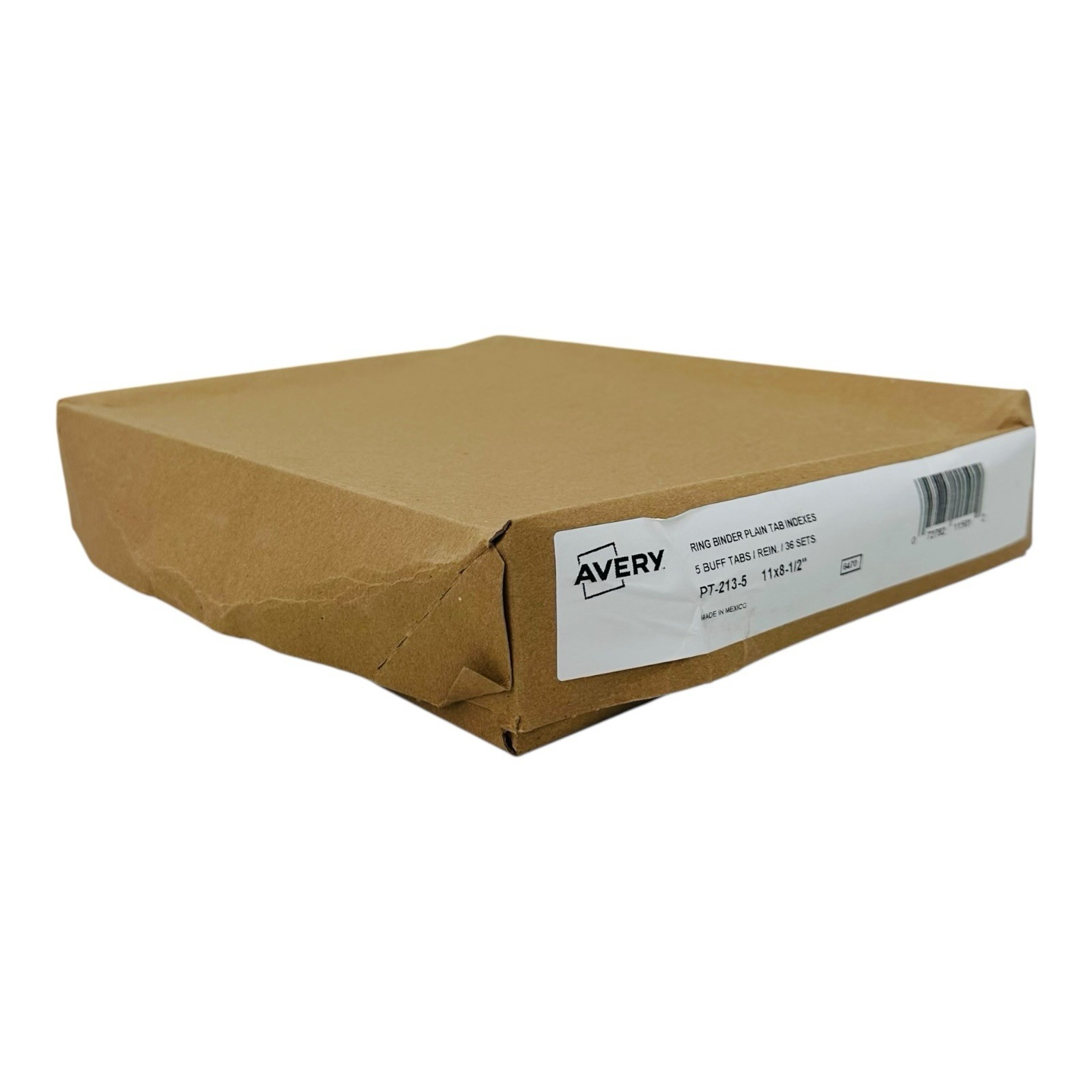 36 Sets Avery 3 Ring Binder Plain Tab Write & Erase Dividers 5 Tabs Buff