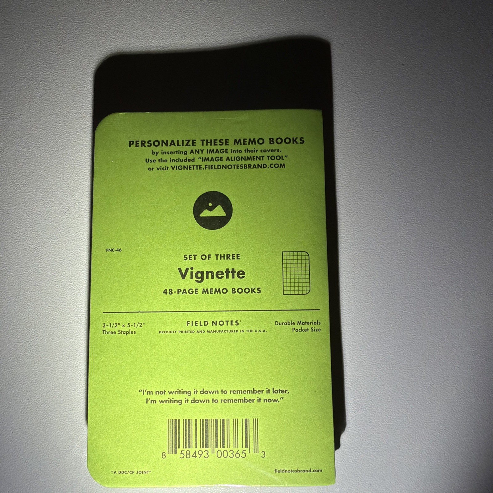 Field Notes Vignette Memo Books Set of 3 48-Page Pocket 3.5×5.5in FNC-46