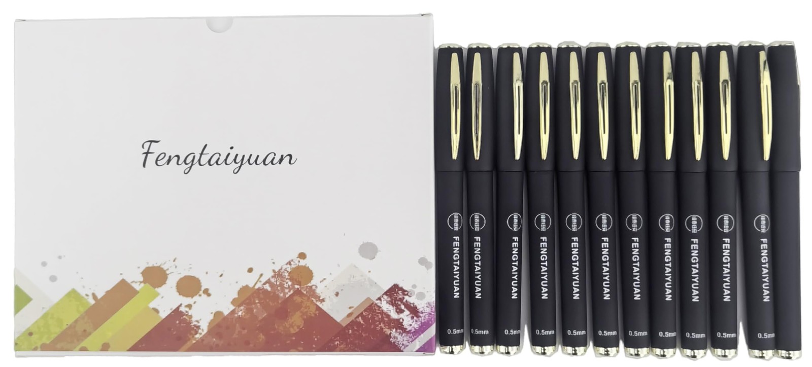 Gel Ink Roller Ball Pens, Black Ink, Bold Point 1.0Mm, 12 Pack