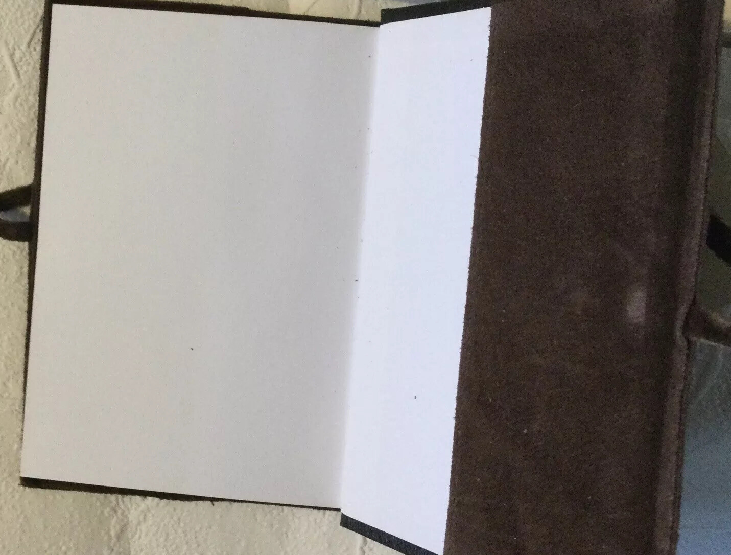 Leather / Suede Journal Handmade Travel Notebook – Brown Sz 6 x 4” – Made Canada