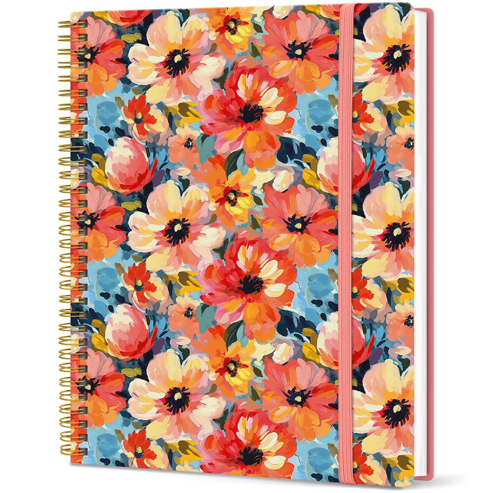 Large Spiral Lined Journal for Women, 8.5″ X 11″ Notebooks for Work Collge Ruled