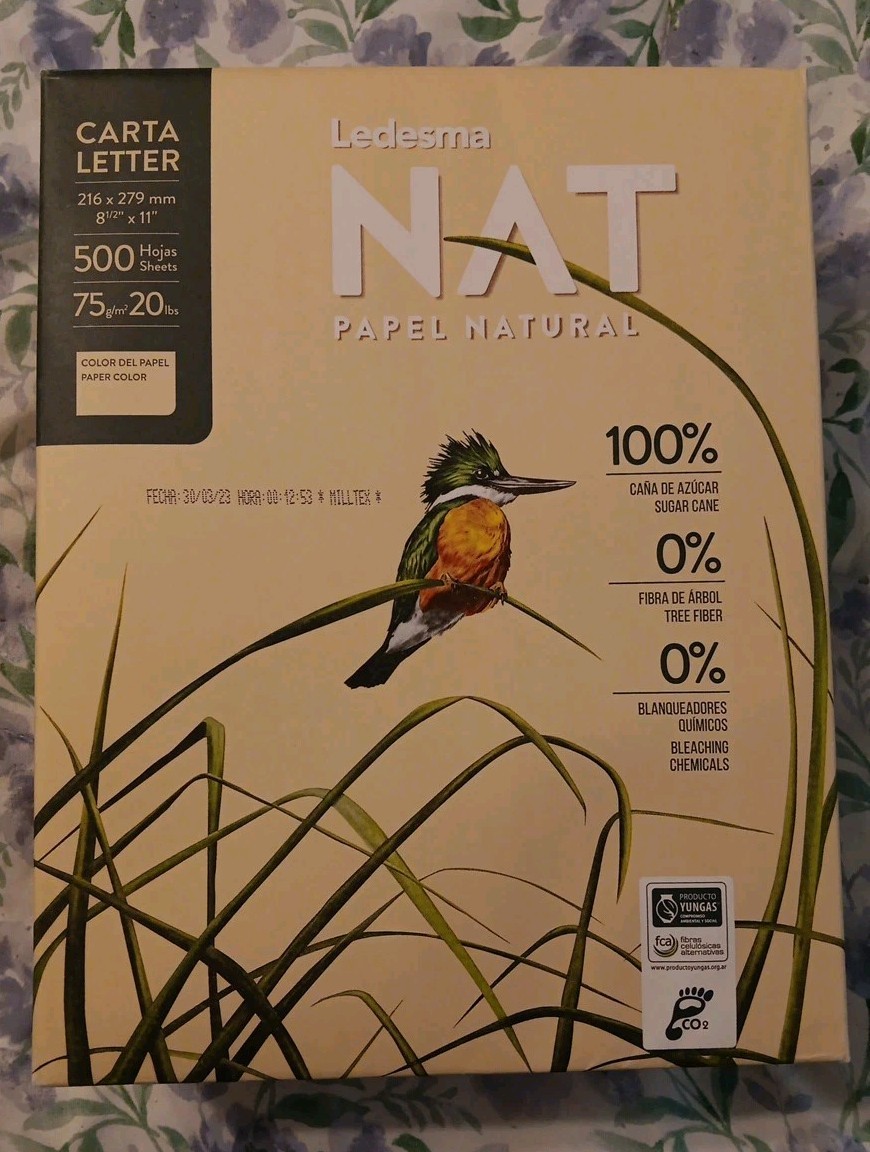 NEW Ledesma 8 Reams (4000pages)AllNatural Off White Copy/Fax/Printer Paper is a