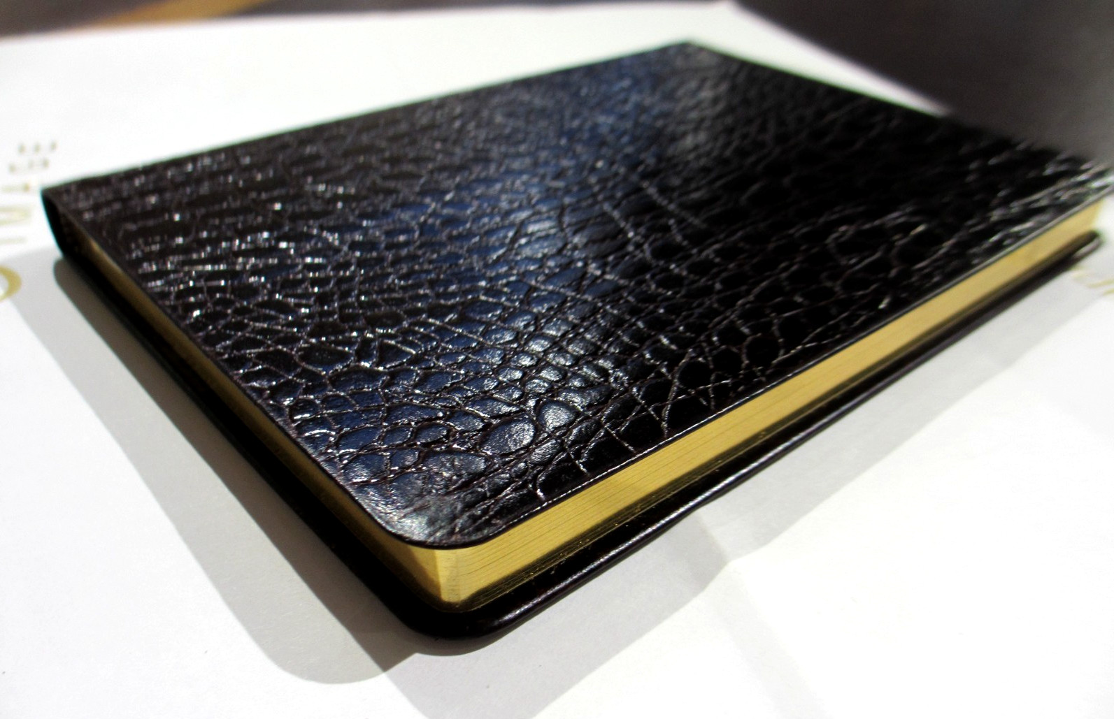 Journal 7″ Leather Soft Cover 224 Lined Pages Graphic Image List$90 Brown Croco