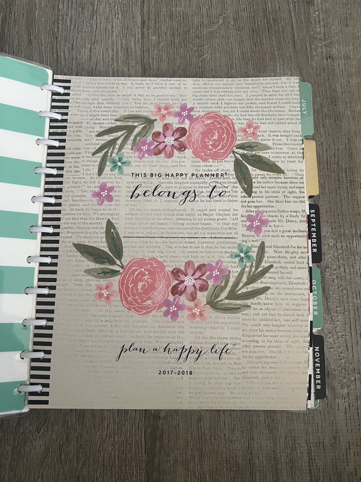 Me & My BIG ideas Create 365 The Big Happy Planner Happy Mind Happy Life 2017-18