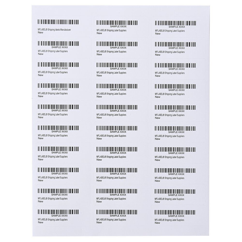 3000-150000 Shipping Address Labels Self Adhesive 1″x2-5/8″ ( 100-5000 Sheets )