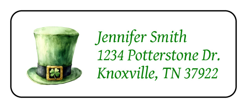 30 St. Patricks Day personalized return address labels stickers tags