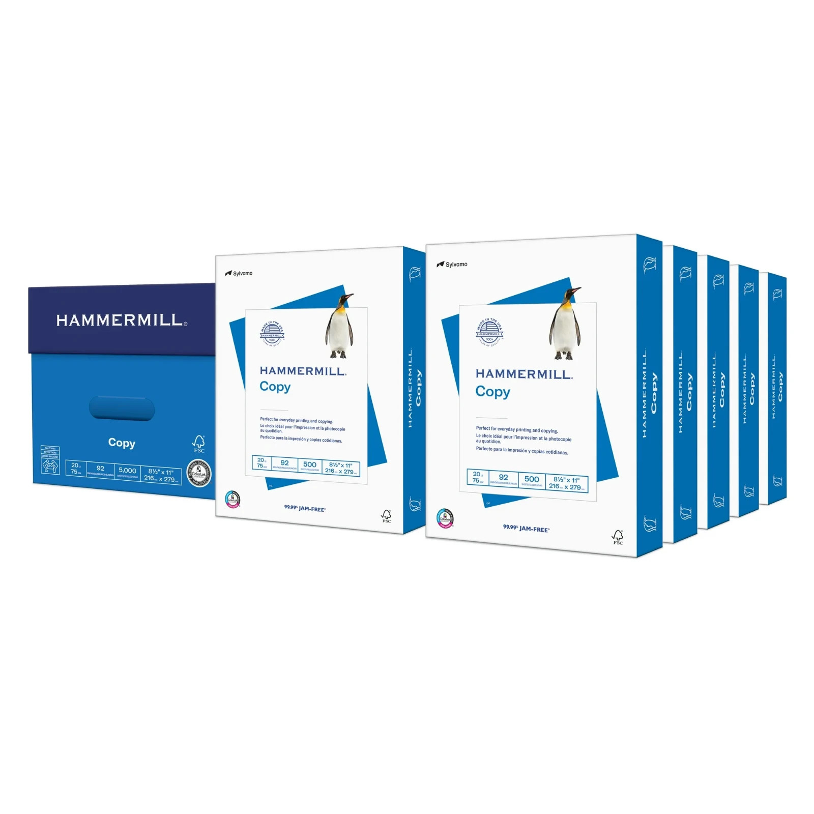Hammermill Copy Plus 8.5″ x 11″ Printer Paper, 20 lbs 92 Brightness 5000 Sheets