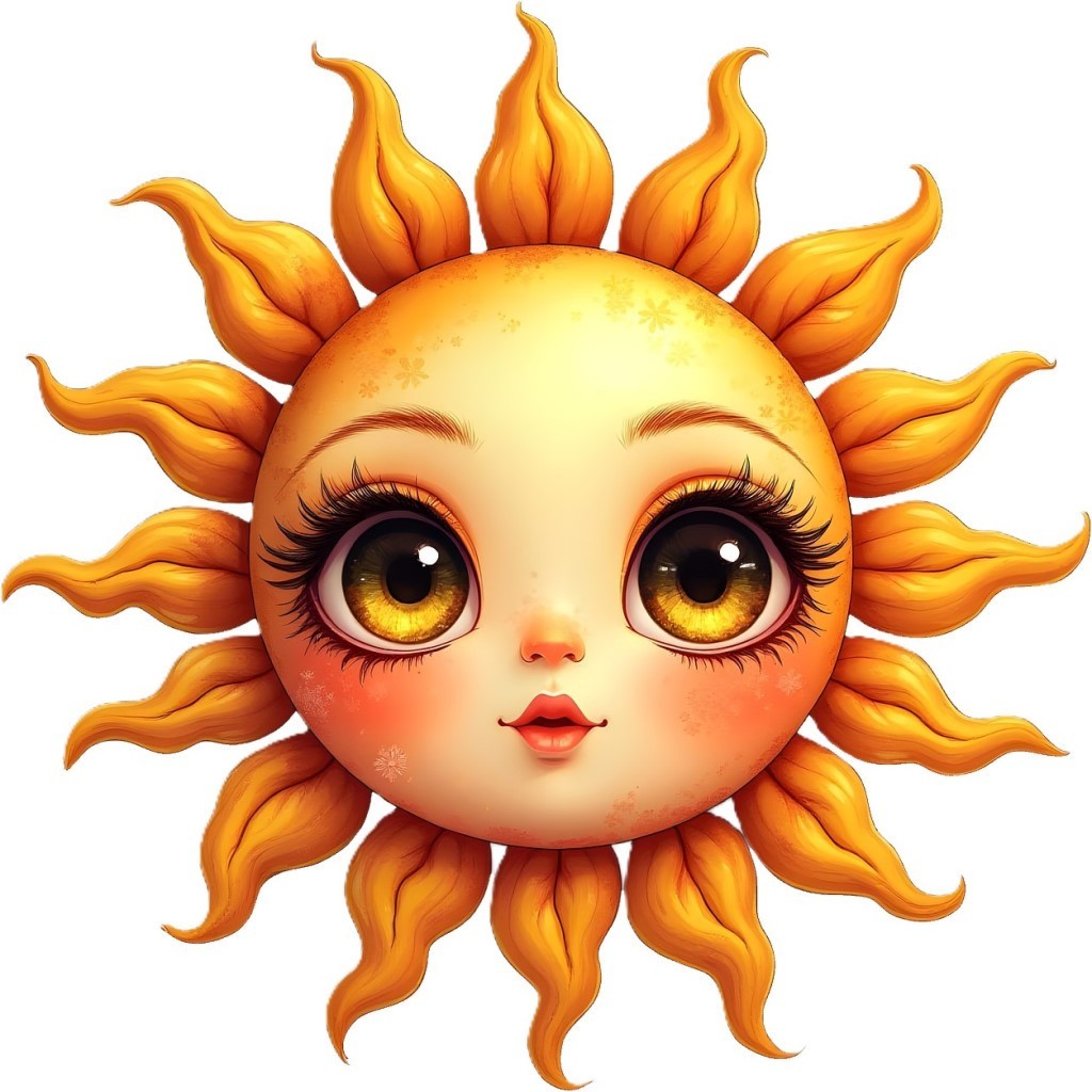 30 Custom Wide Eyed Sun Personalized Address Labels
