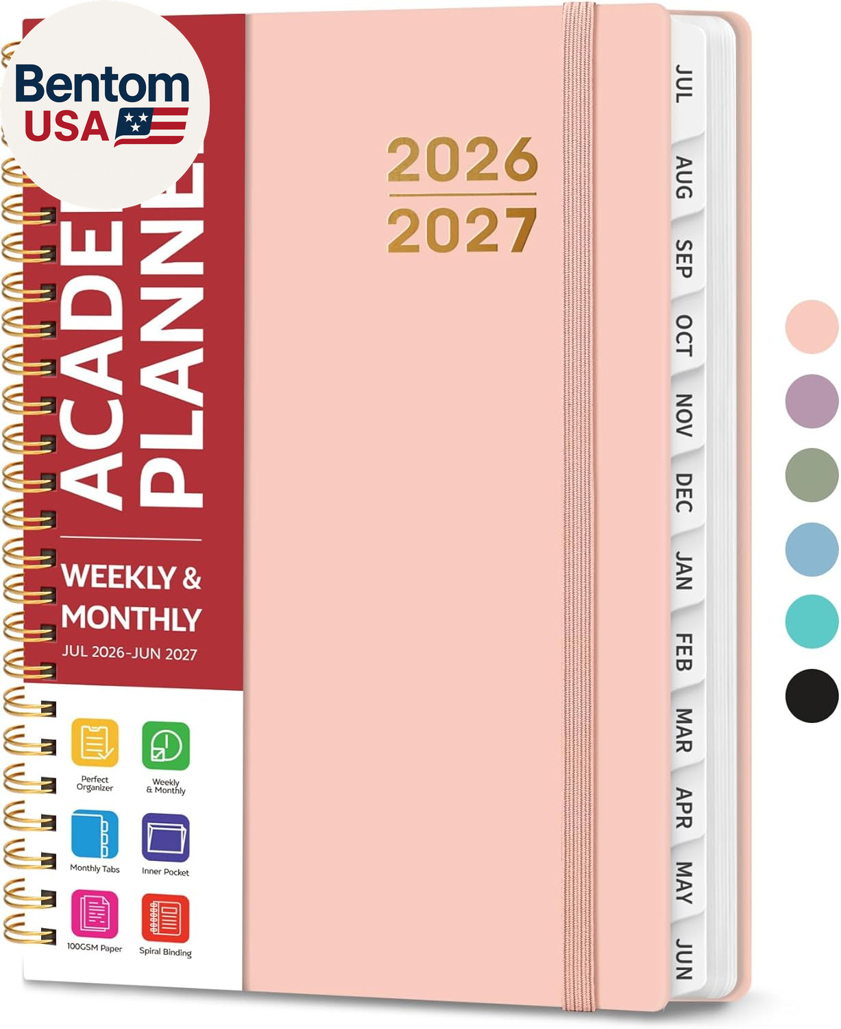 Planner 2026-2027 for Women & Men, Academic Monthly and Weekly Calendar Planner,