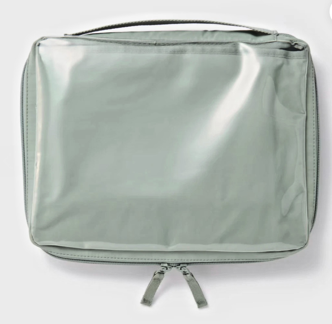 MUJI A5 Wide Collection Case Black Ivory Mos Green / Selectable Pockets refills