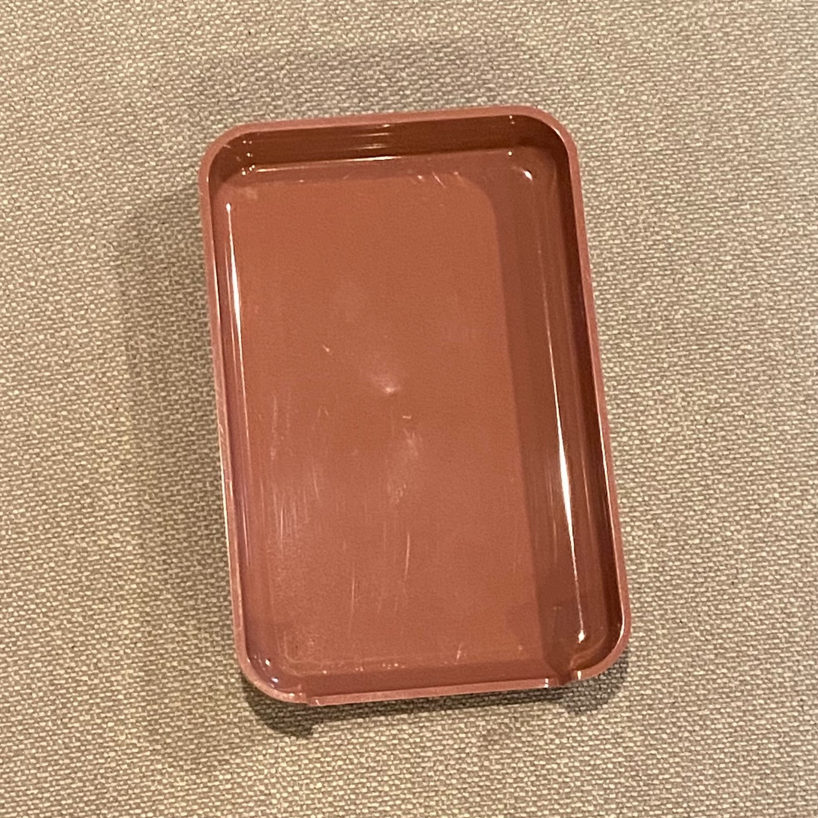 Vtg Eldon Office Products Memo Notes Pad Holder Desk Accessory Dusty Rose Mauve