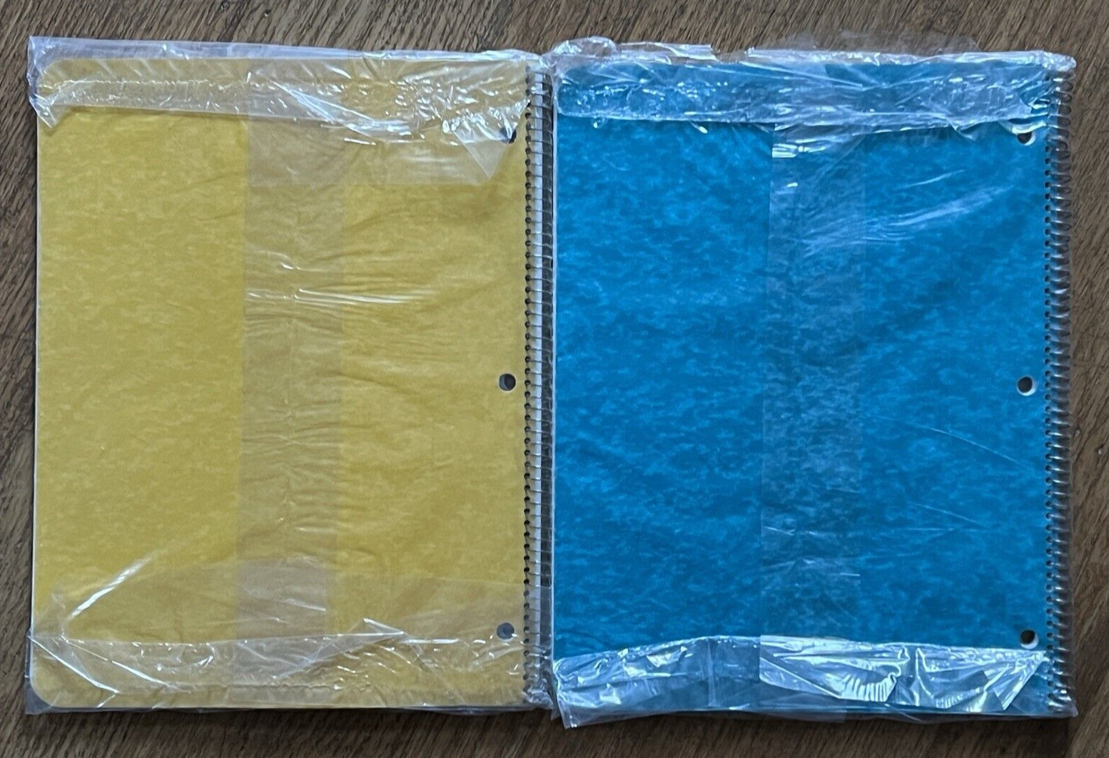 Vintage Westab THE SPIRAL NOTEBOOK Yellow and Blue Lot of 2 Rare New Sealed