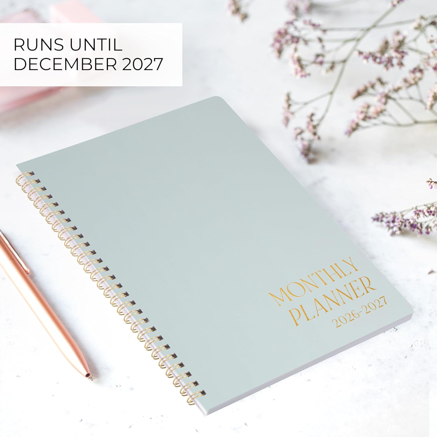 Beautiful 2026-2027 Monthly Planner and Calendar Book – To Do List Notebook That