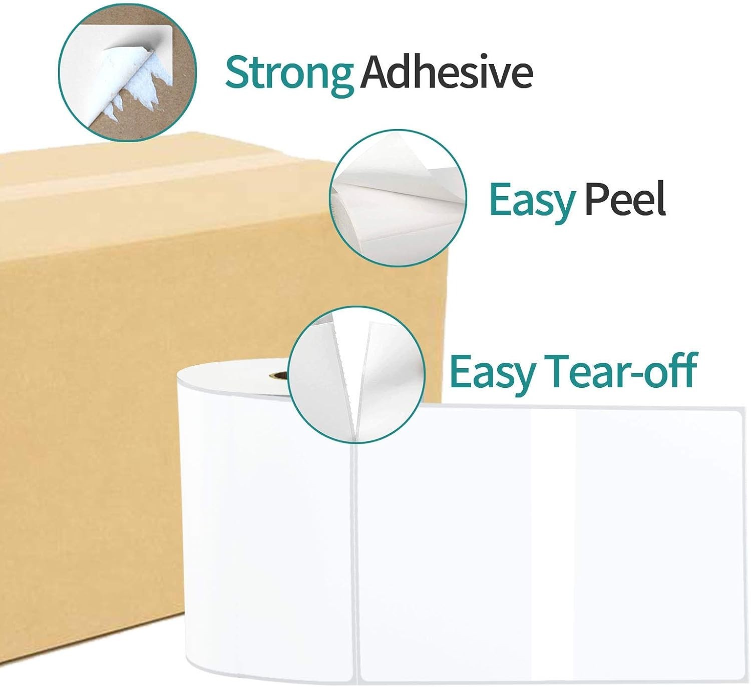 2Rolls 4×6 Direct Thermal Shipping Labels 250/Roll For Zebra Eltron LP2844 ZP450