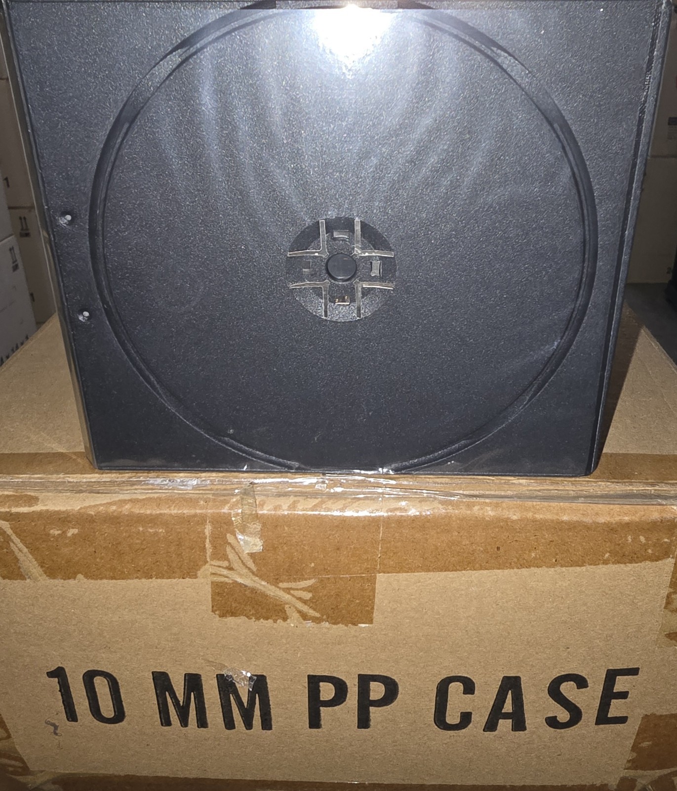100 PCS NEW 10MM SLIM DOUBLE (2) CD DVD POLY CASES, BLACK