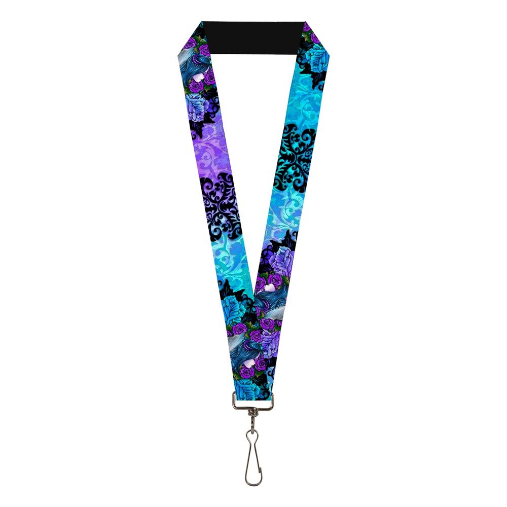 Buckle-Down unisex-adults Lanyard – Tattoo Johnny Fairies Standard Taj/Fairy Blu