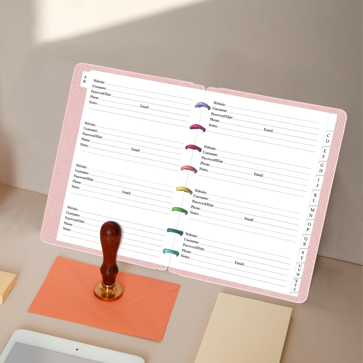 A5 TUL Discbound Password Book Refills – 5.8 inches X 8.3 inches, White