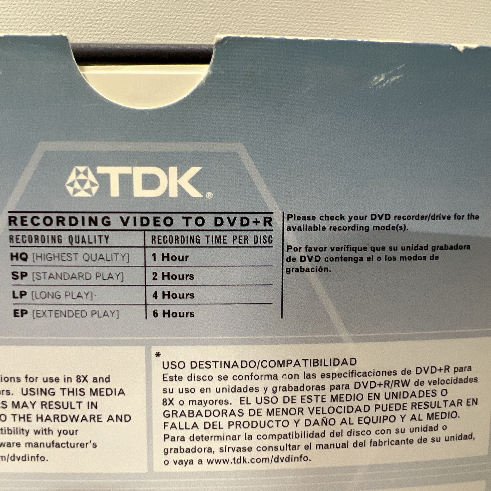 BRAND NEW–10 PACK TDK DVD-R Recordable Blank Discs *Up to 6 HRS Each*