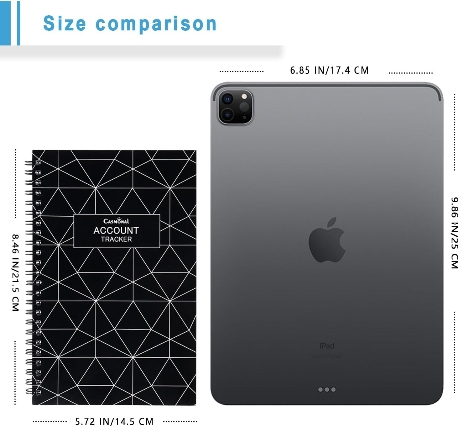 A6 Big Checkbook Register, Check Registers for Personal, Check Book Register & D