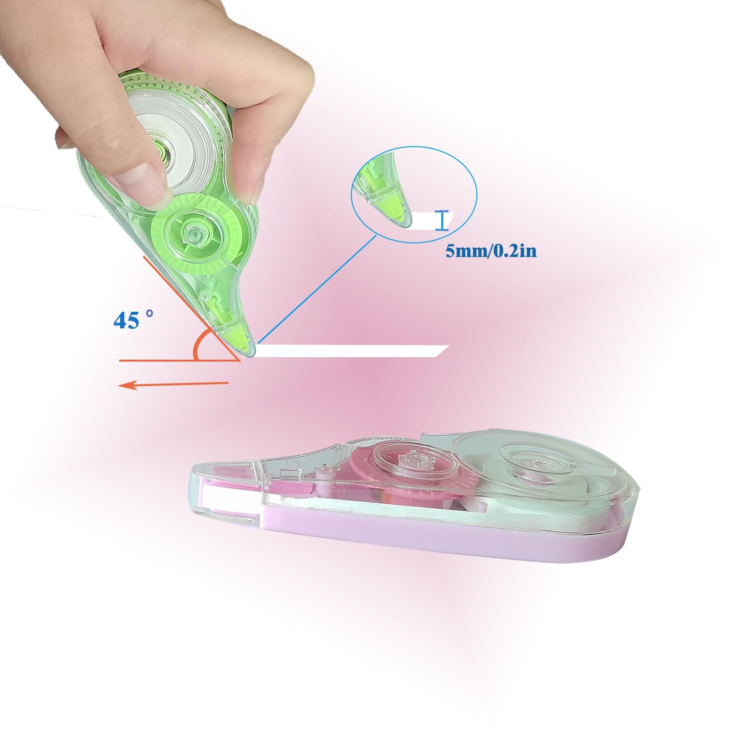 HeGangLy 12PCS White Correction Tape,39.4ft Each,Easy To Use Applicator for I…