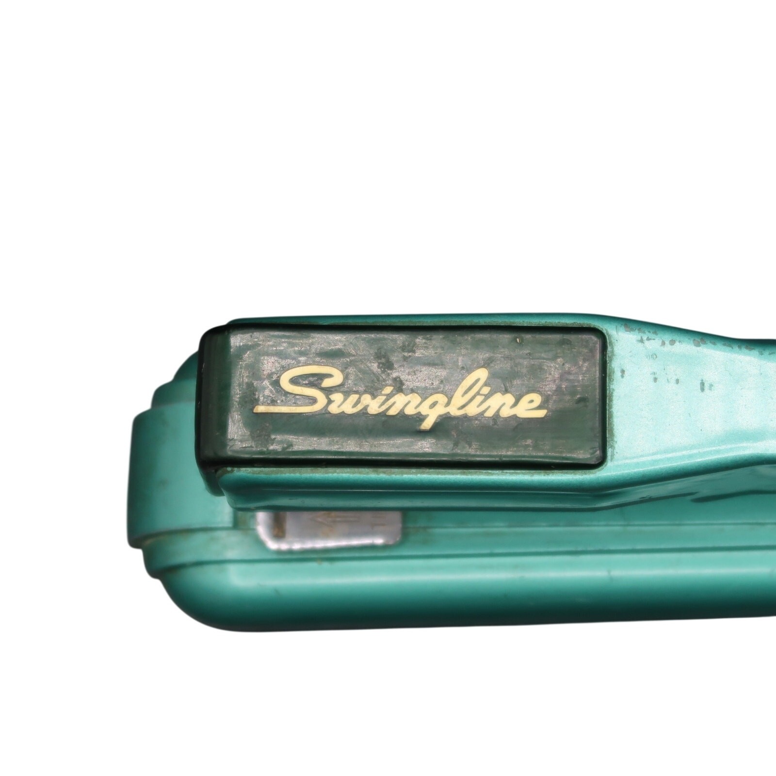 Vintage Swingline #27 Stapler Teal Green USA Art Deco Retro MCM Desk Office
