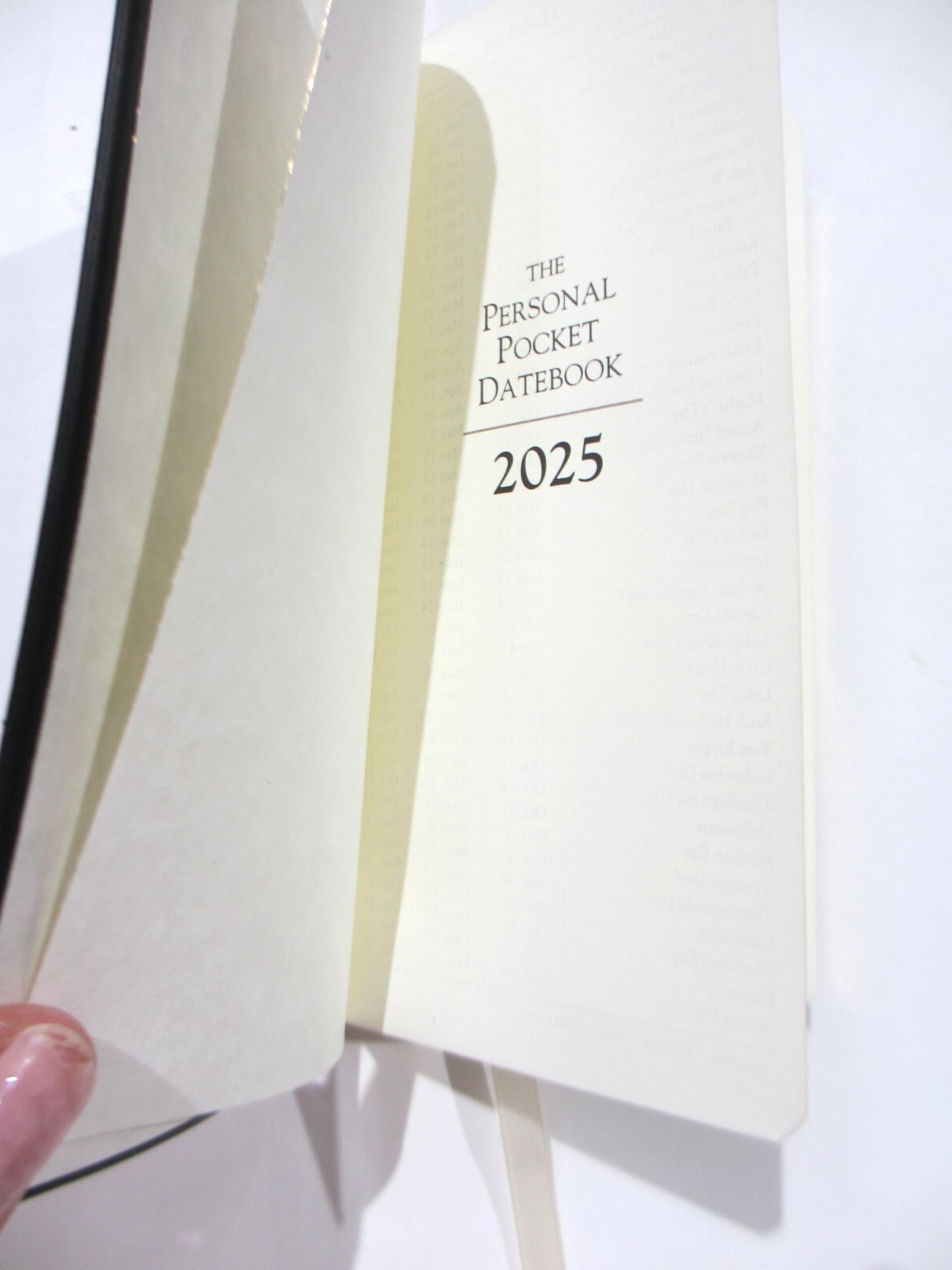 2025 6″ Pocket Datebook Journal Planner Leather Cover Graphic Image $46 TAN