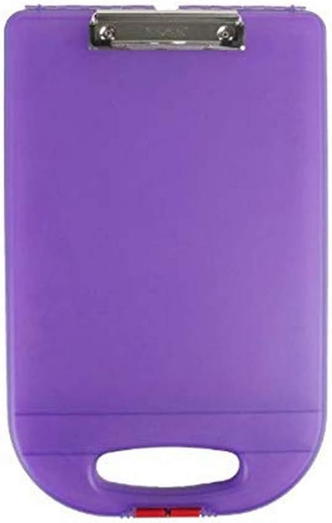Clipcase 2 Storage Clipboard with Rounded Handle, Purple. Organize in Style for