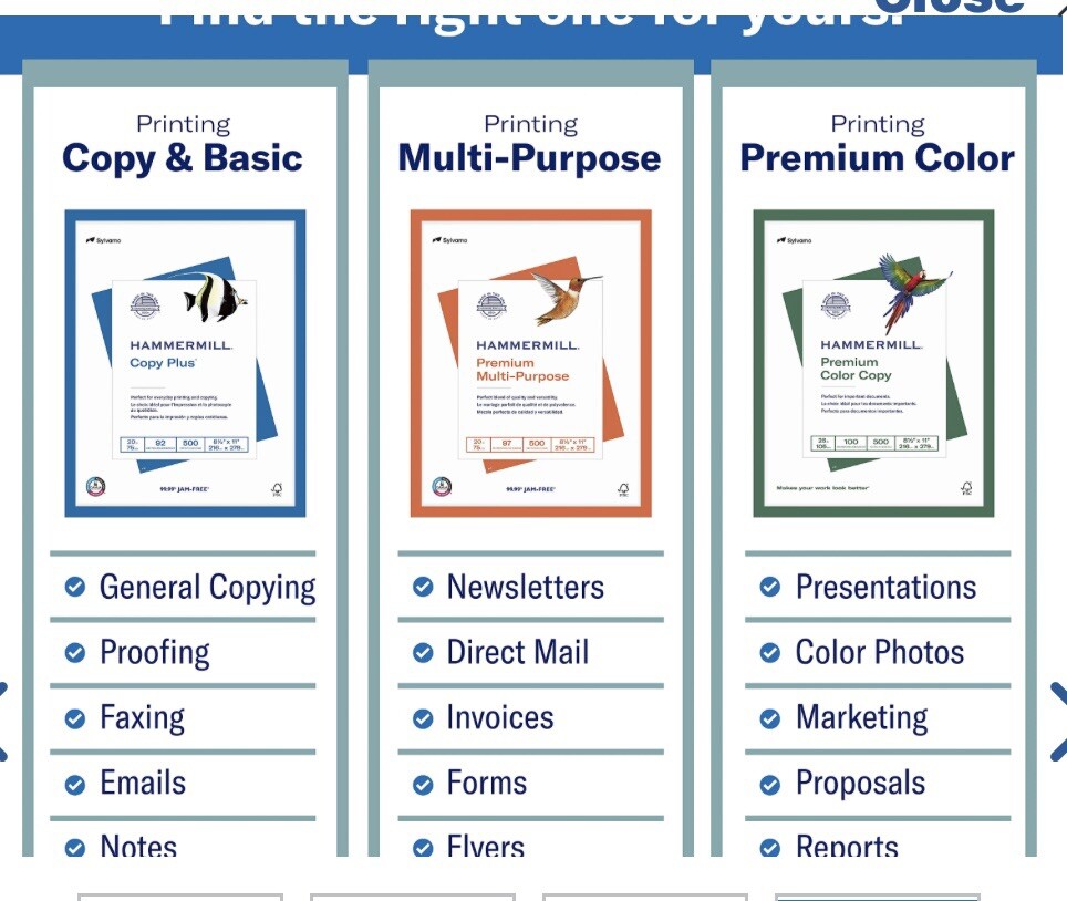Hammermill Copy Plus 8.5″ x 11″ Copy Paper, 20 lbs., 92 Brightness, 5000 Sheets/
