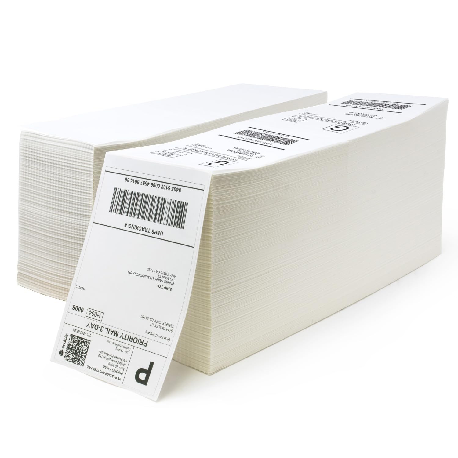 Buhbo 4 X 6 Direct Thermal Labels Perforated And Bpa Compatible Zebra Rollo