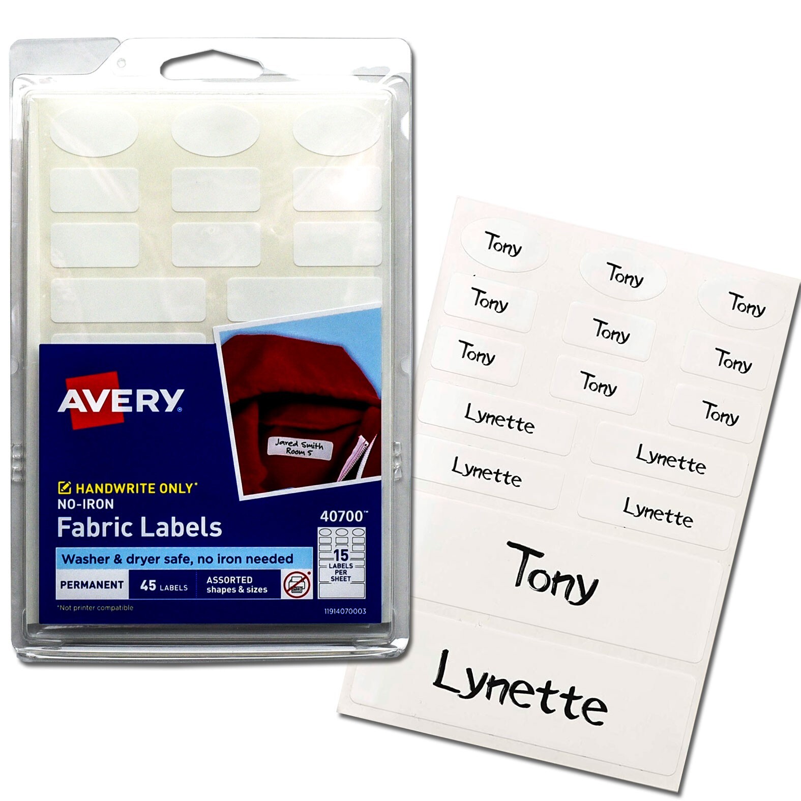 fabric labels no