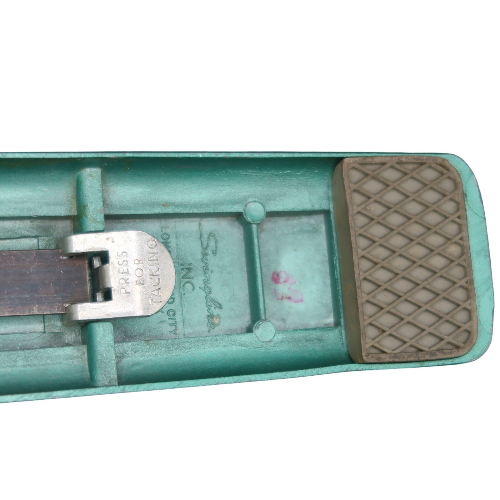 Vintage Swingline #27 Stapler Teal Green USA Art Deco Retro MCM Desk Office