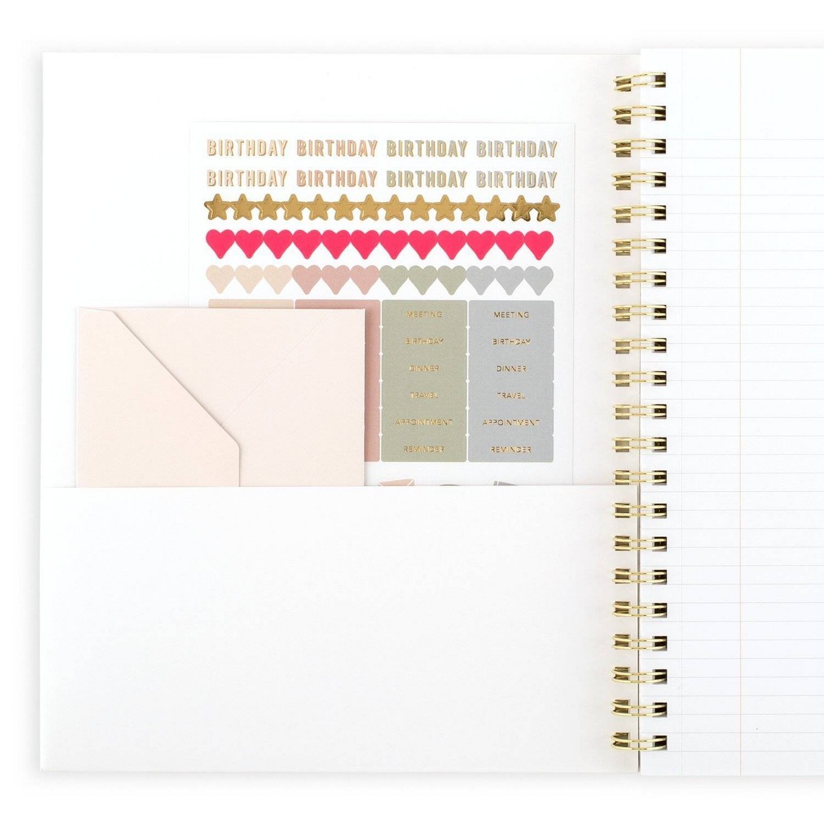 Sugar Paper Essentials 100pg Ruled Notebook 11″x9.625″ Spiral White Dot