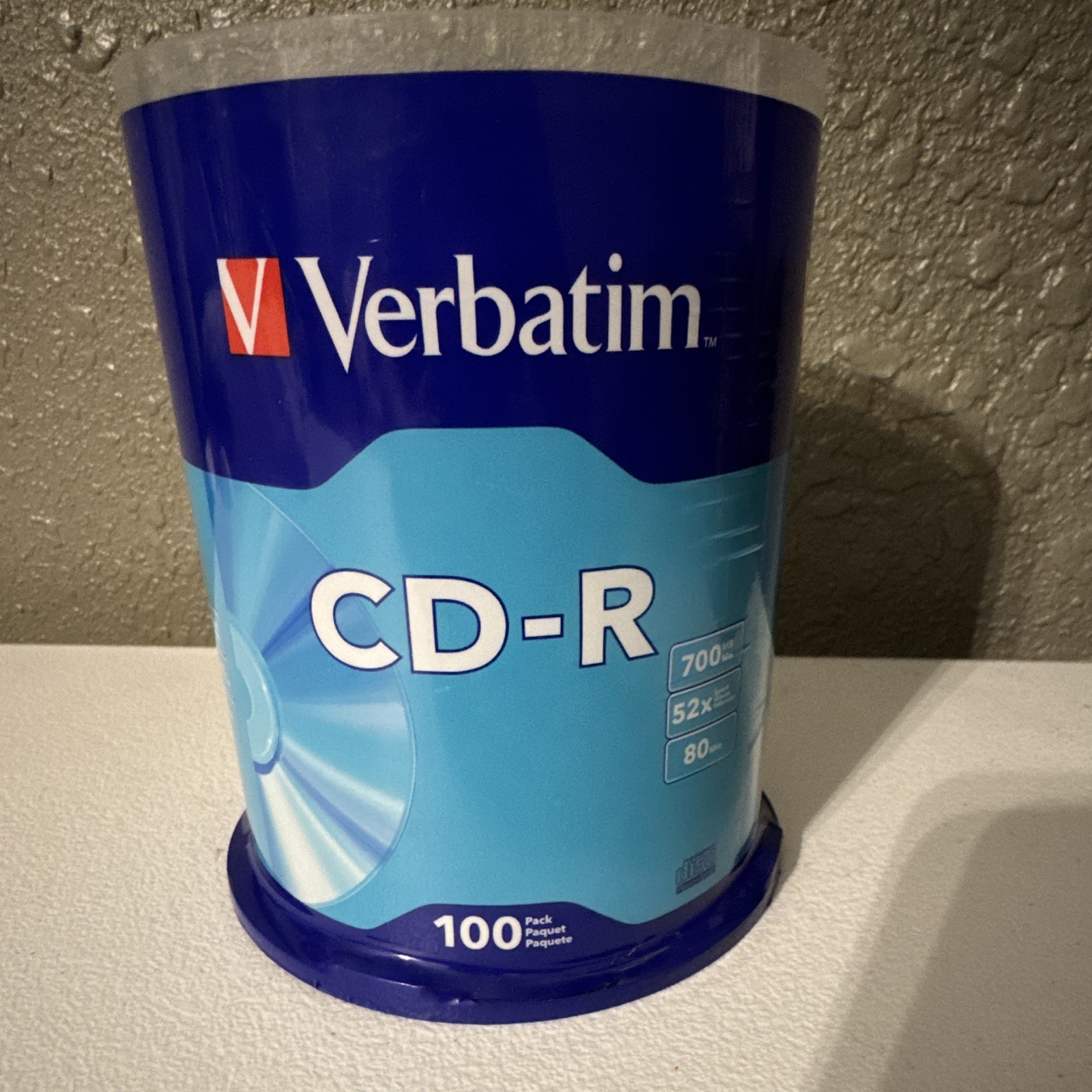 Verbatim CD-R Blank Recordable Discs 700MB 52x 80min 100 Pack Spindle