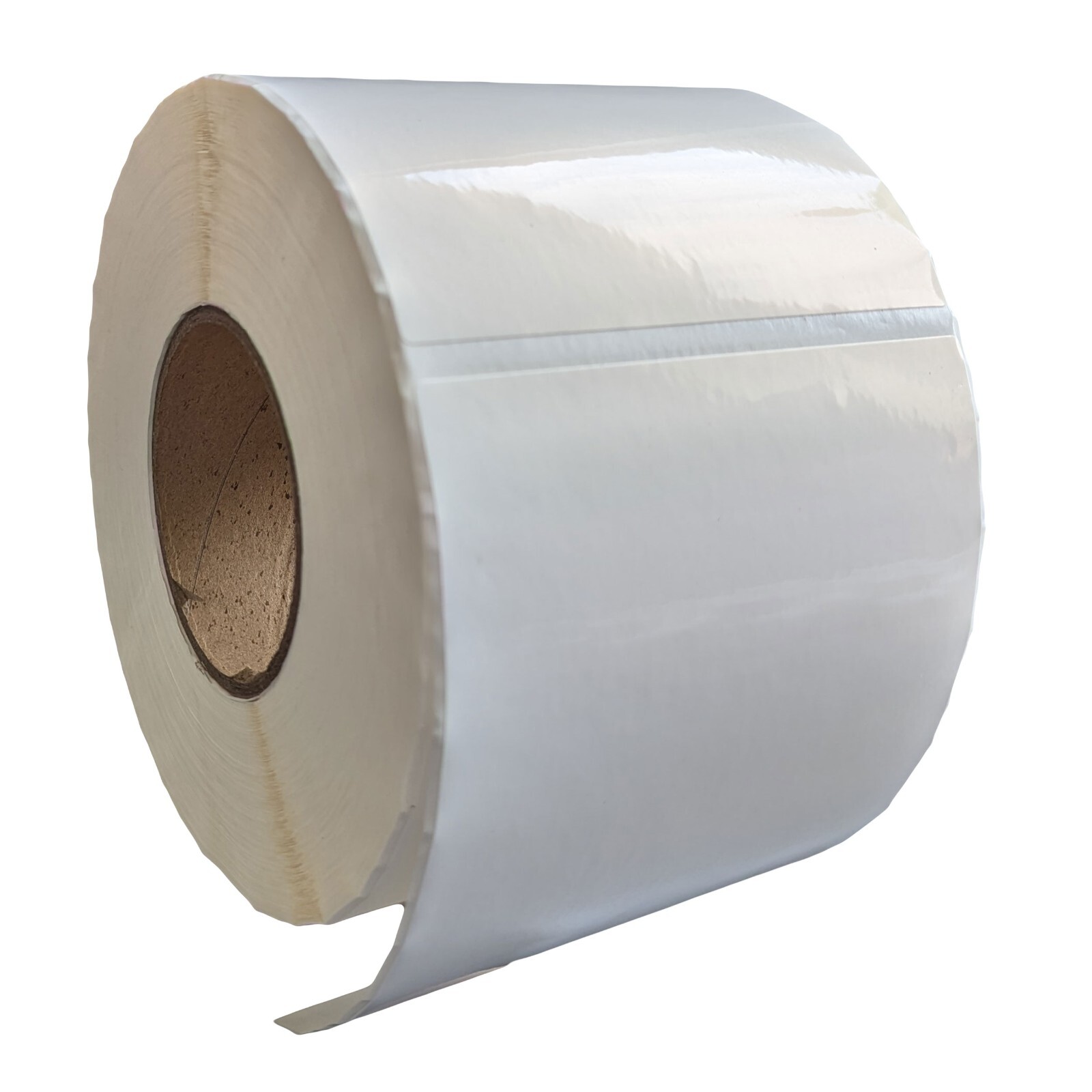 5″ x 7″ x 600 Labels, White Gloss BOPP Roll Inkjet Labels, 3″ Core, Blank