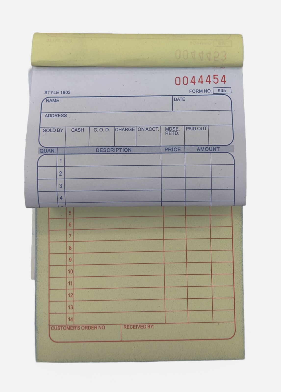 24 Sales Order Books 2 Part 50 Sets All Purpose Receipt Ivoice Form Books