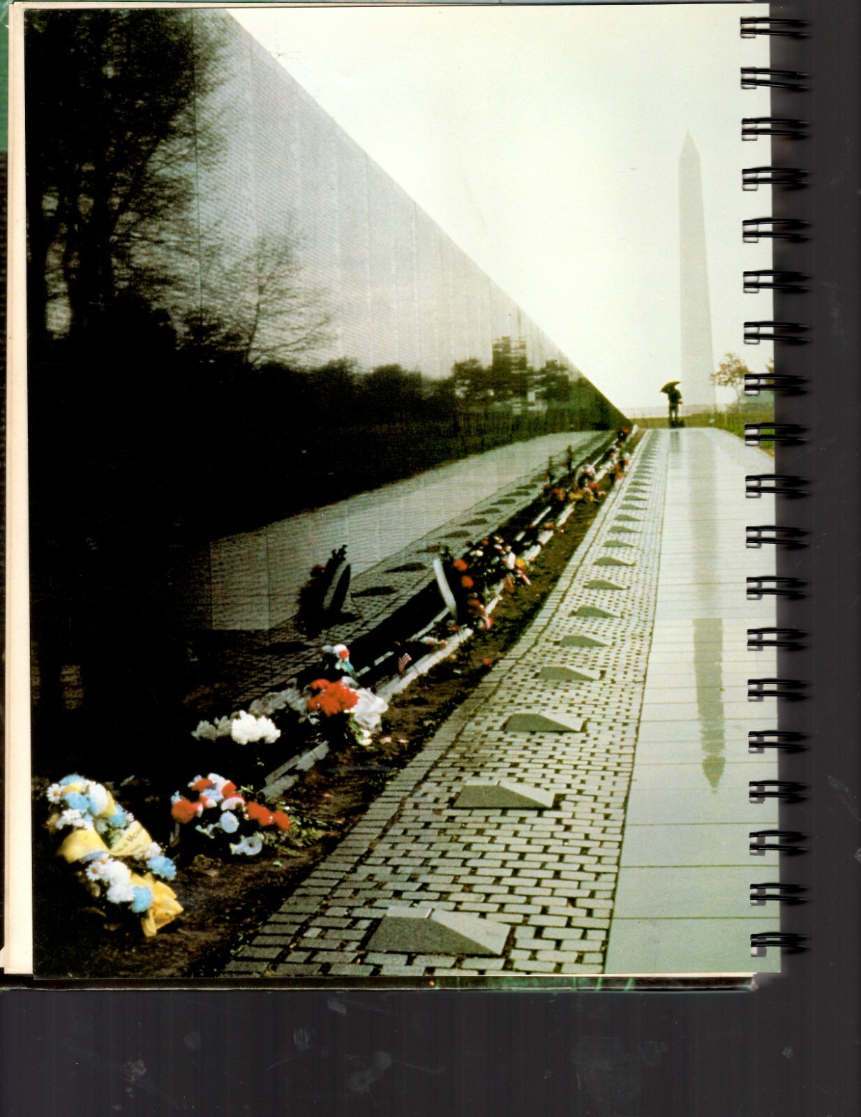 Journal /Sketchbook – Vietnam Memorial – Unique 1 of a Kind Journal – 7.5″x9.5″