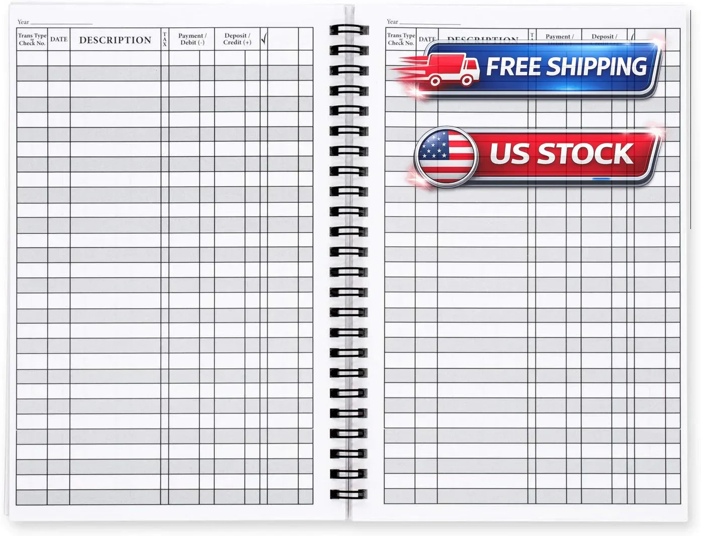 100PCS Check Registers for Personal Checkbook, Easy to Read Checkbook RegisteR