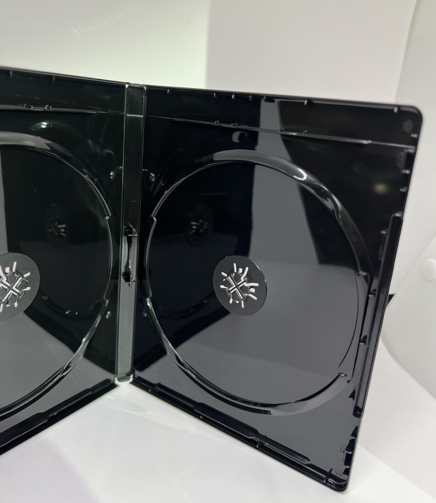 10 PCS NEW 12mm Double Blu-Ray DVD Case, Embossed Blu-Ray Logo, Black,YH28-12MM