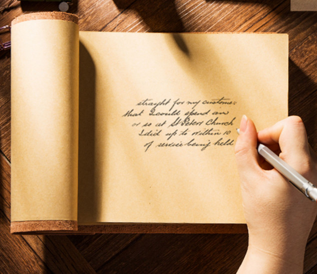 Writing notes Notebook sketchbook Diary Notepad handmade leather coffee Q278