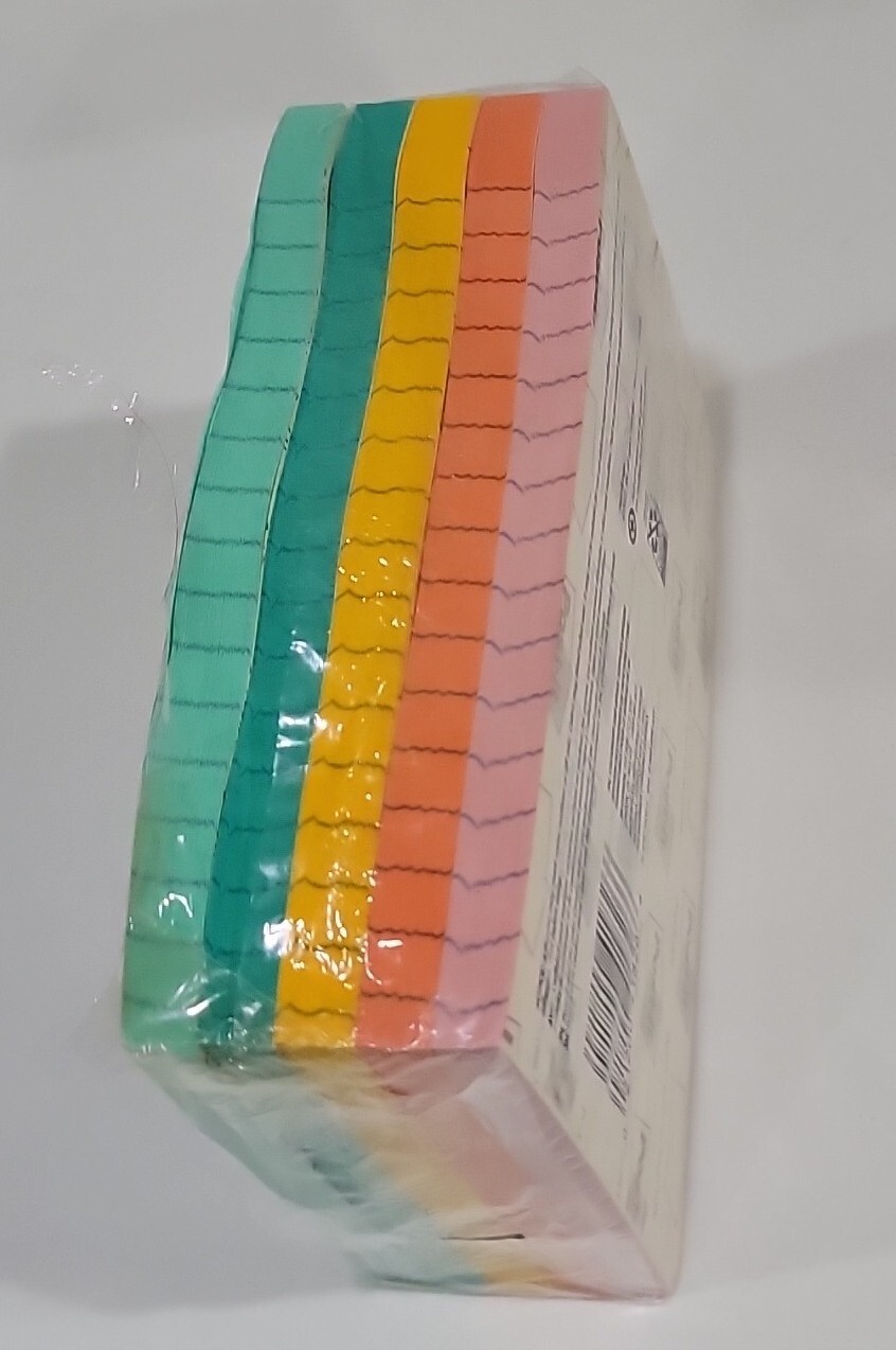 Post-it 4 in X 6 in Pads Lined Note Pads 500 Sheets Total 5 Colors