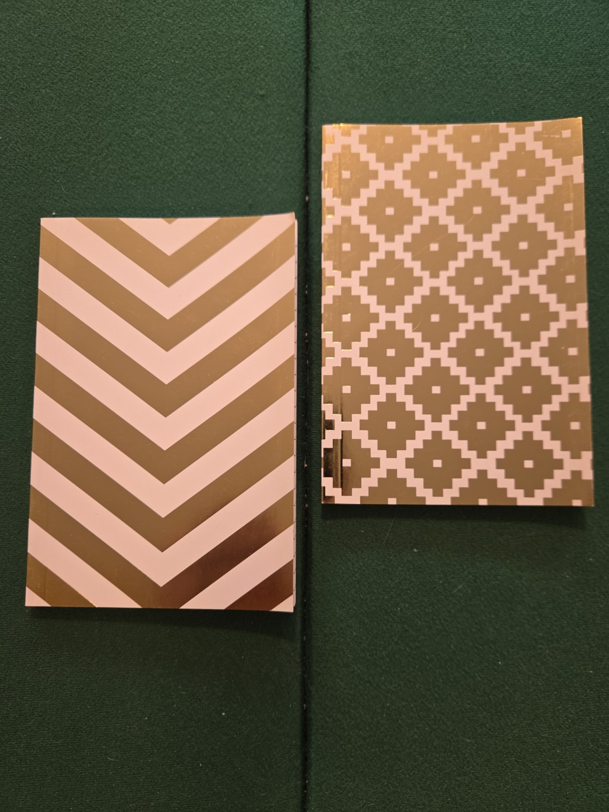 Pre-owned, never used Matching White & Gold 4 × 6.5 Inch Notebooks from Hallmark