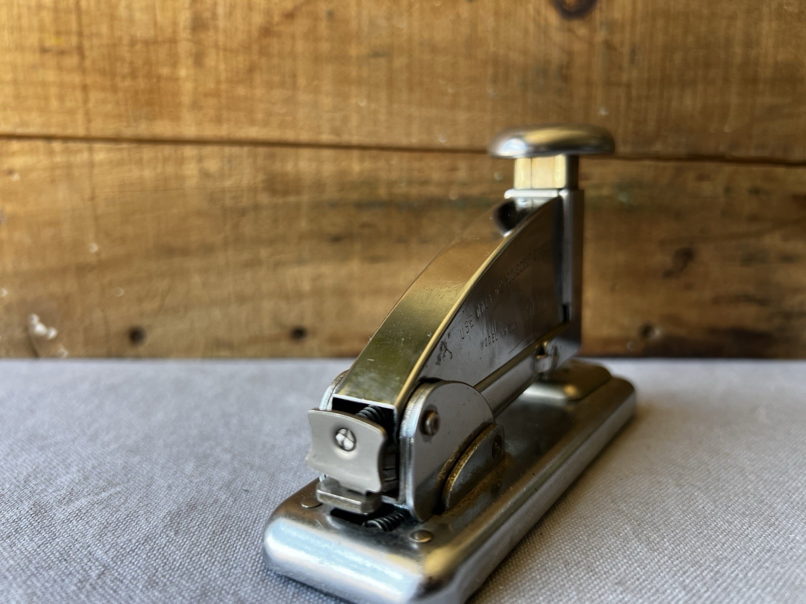 Vintage Scout Model 202 Stapler AC Fastener Corp Chicago Art Deco USA 1930s 40s