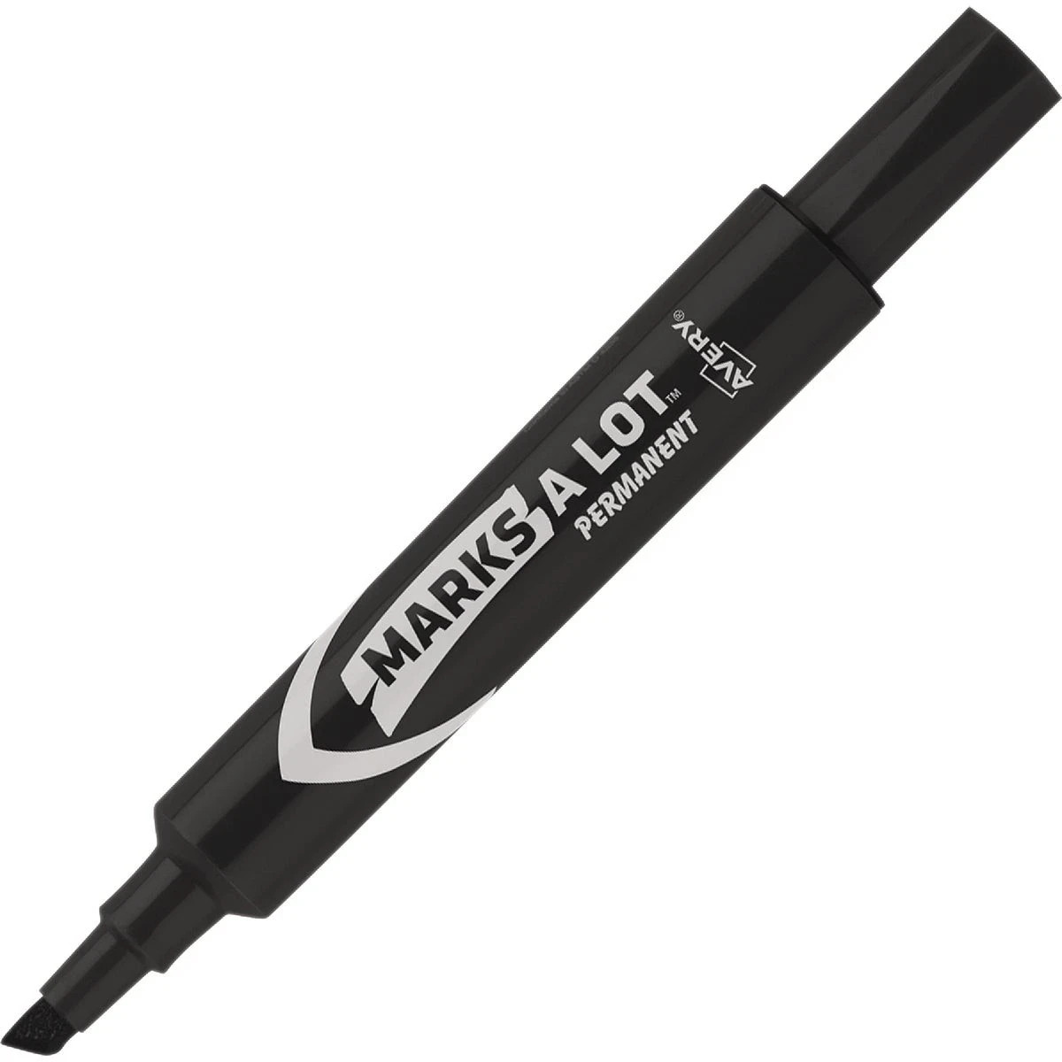 Avery Marks-A-Lot Permanent Markers, Regular Desk-Style Size, Chisel Tip, Water