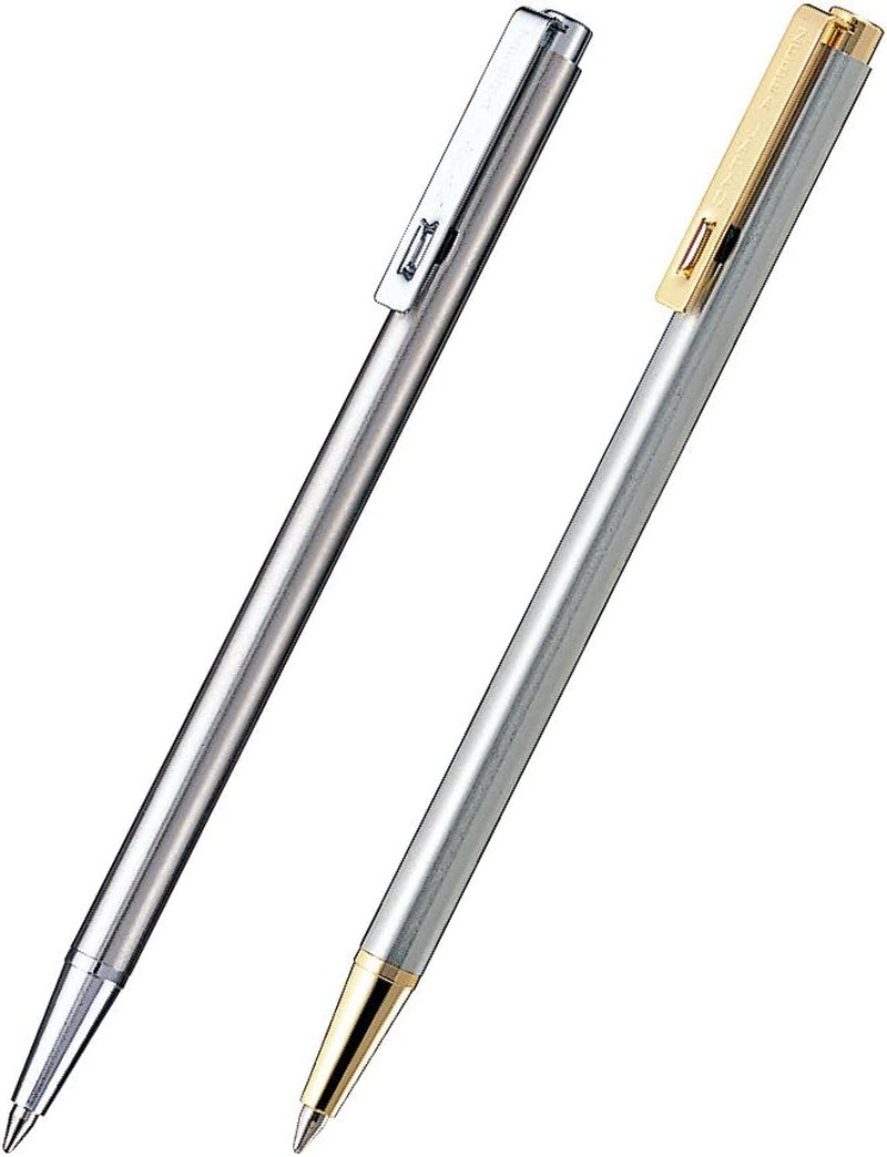 Mini Ballpoint Pen 0.7 Mm, Silver Body, Black Ink (T-3)