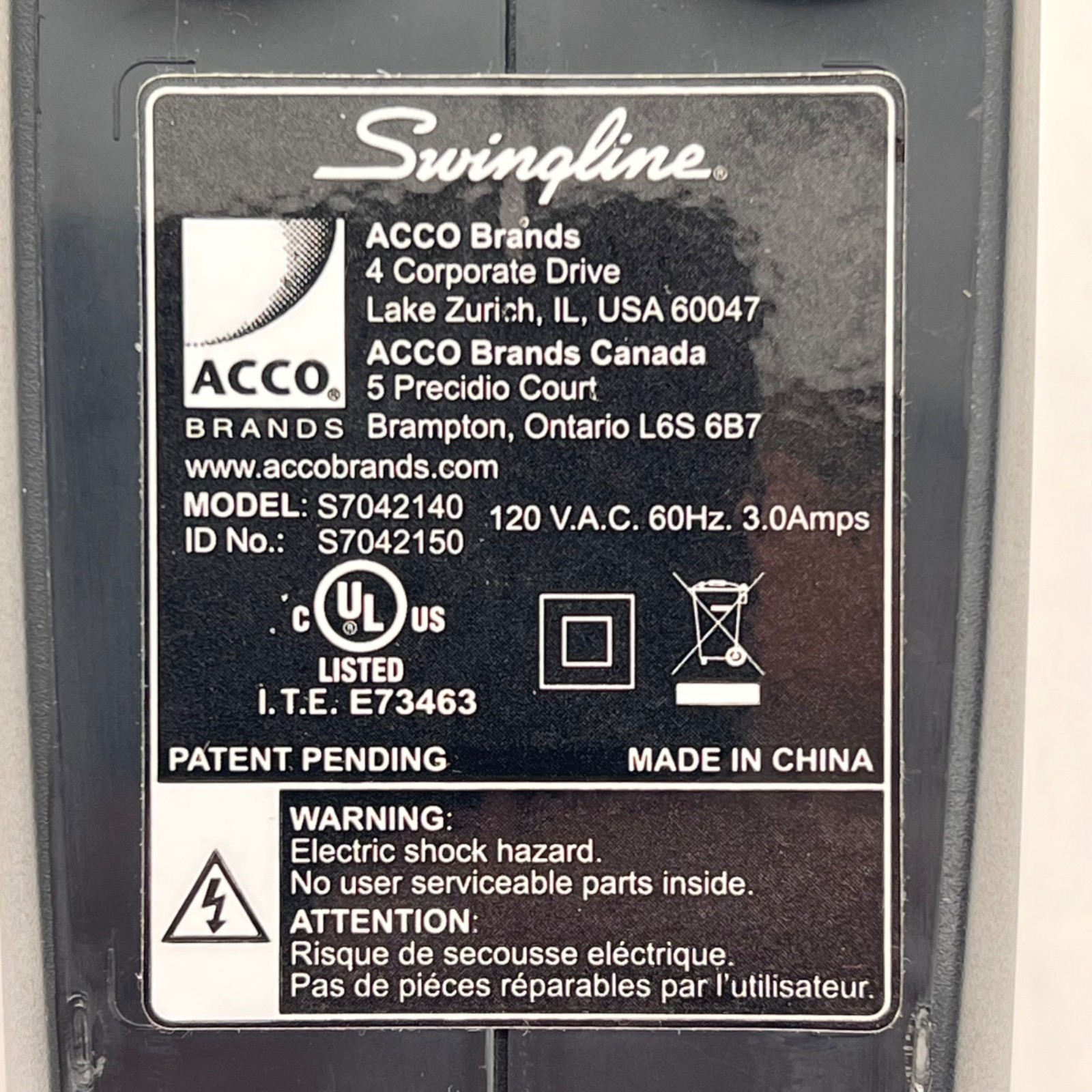 Swingline Electric Stapler Speed Pro 25 Sheet Capacity Jam-Free Standard Staples