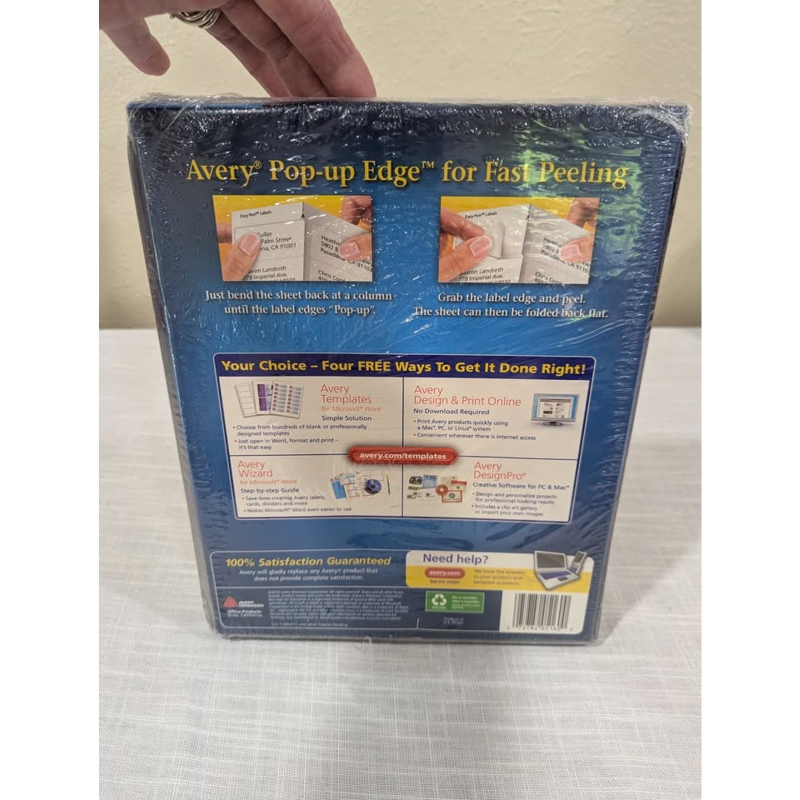 Avery White Easy Peel Address Labels New 100 Sheets