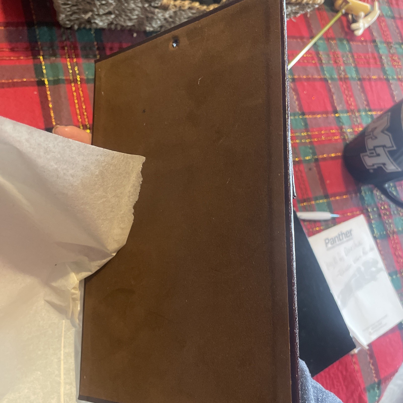 Vintage Address Book Burgundy Gold Flying Ducks In Gift Box See Description