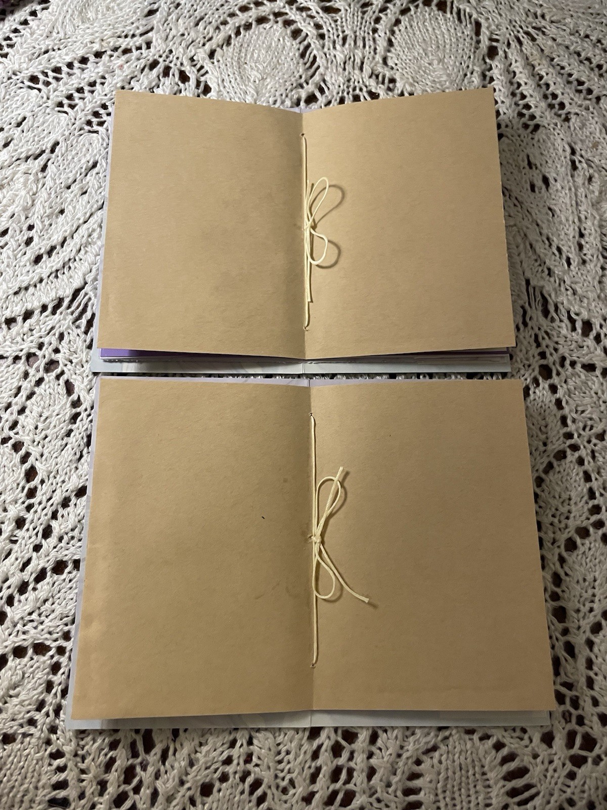 2 Junk Journal Greeting Cards Handmade 4”x6” “Live Your Dreams” Blank W/Env.