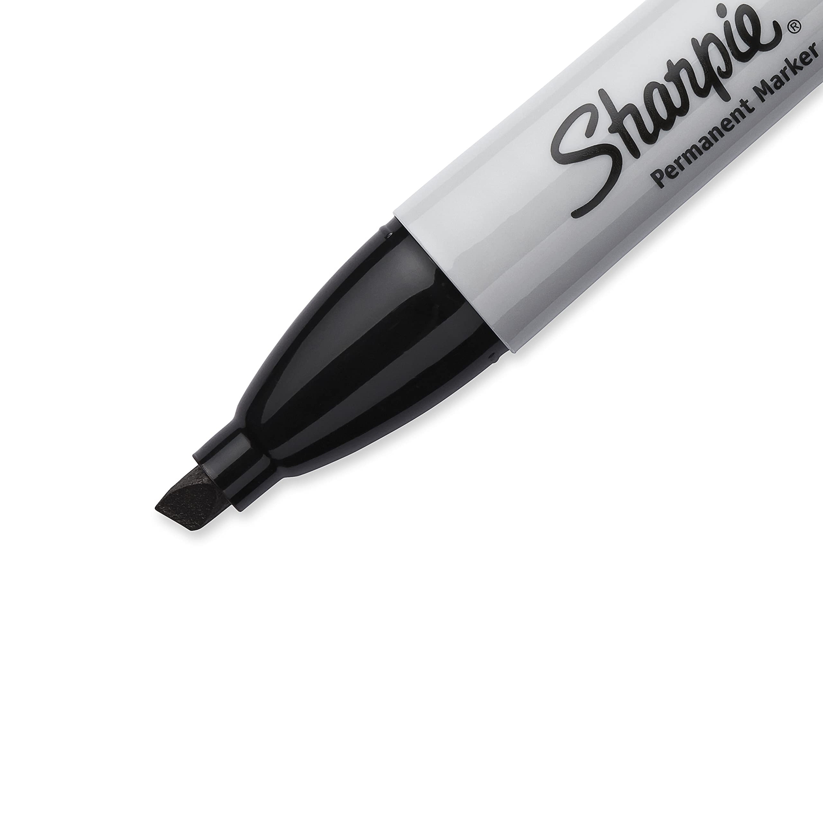 Sharpie Permanent Markers Chisel Tip Black 4 Count