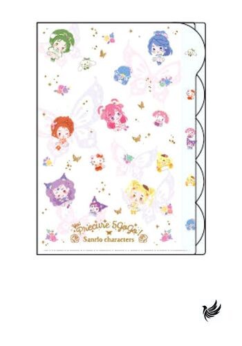 Sunstar Stationery Sanrio Character Clear File 5 Pockets Yes! PreCure 5 GoGo! ×